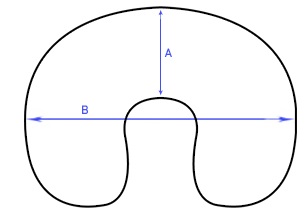 neck pillow measurements